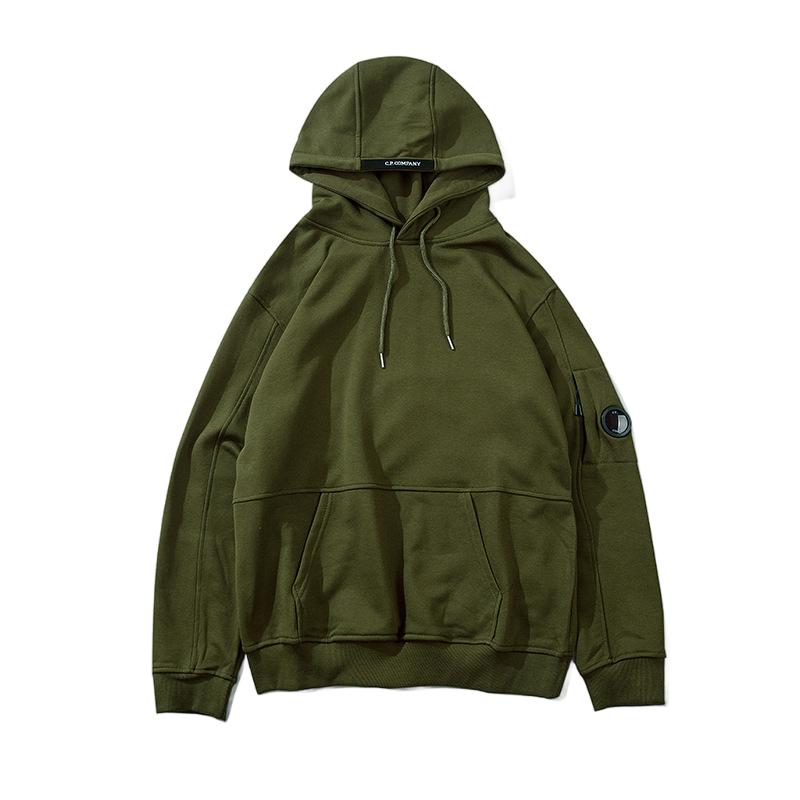 CP Company Lens Hoodie Olive