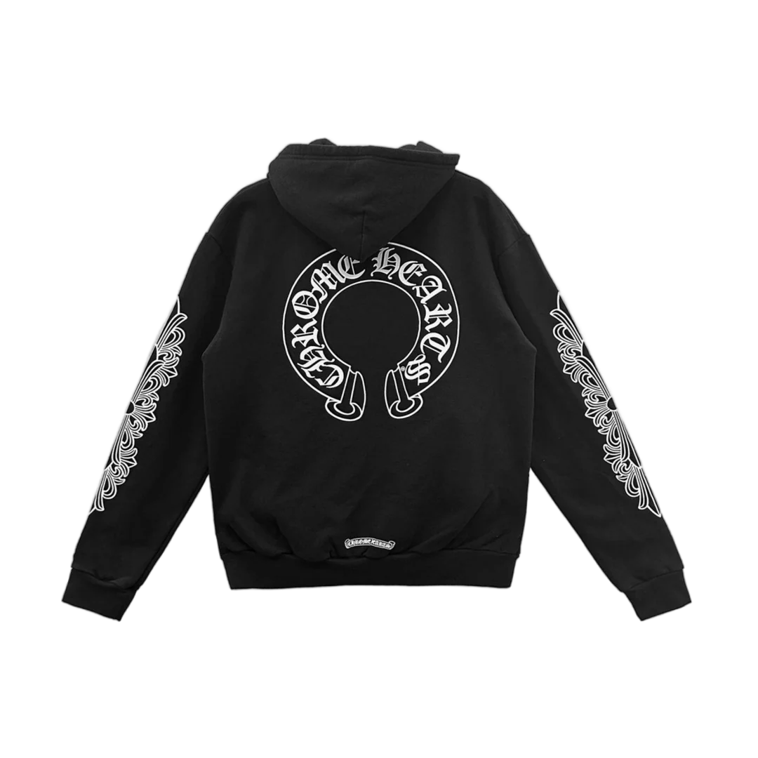 Chrome Hearts Horseshoe Floral Hoodie